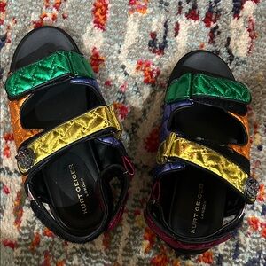 Kurt Geiger Kids Colorful Quilted Sandals